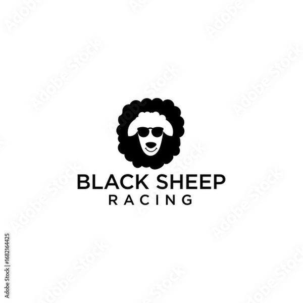 Obraz black sheep logo