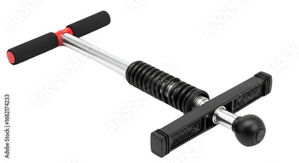Fototapeta Power Pogo Stick Isolated on Transparent Background
