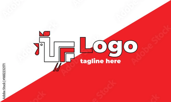 Obraz Simple chicken logo concept-2