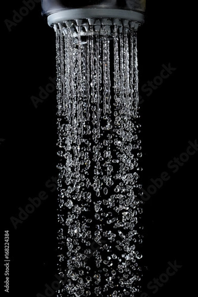 Obraz Open faucet with shower.