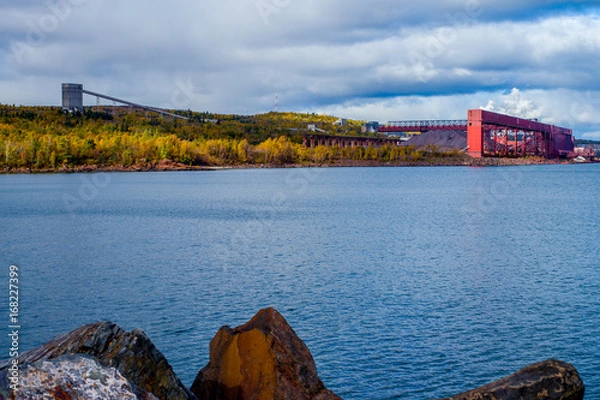 Obraz iron ore processing plant, silver bay, minnesota