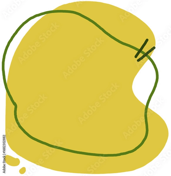 Fototapeta yellow, abstract, shape, blob, curve, line, doodle, design, art, illustration, simple, organic, smooth, fluid, minimal, background, graphic, pattern, soft, bright, modern, stylish, elegant, calm, subt