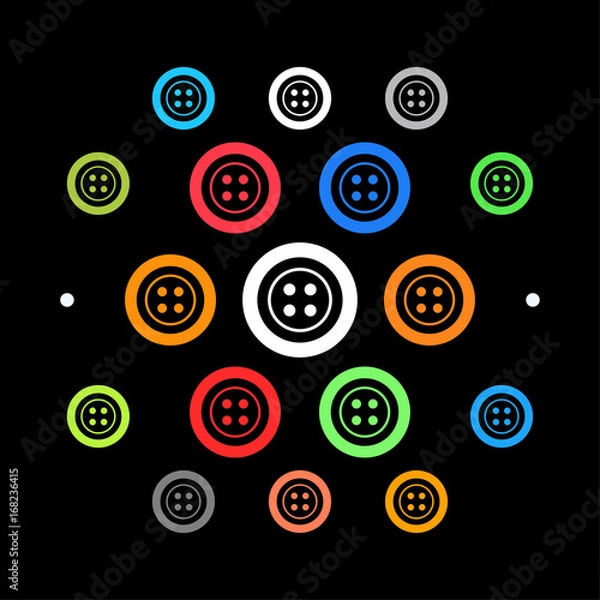 Fototapeta Modernes UI design - Knopf