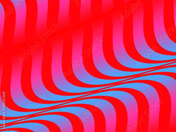 Obraz Abstract vector background with colorful dynamic flowing wave pattern, suitable for modern digital art and design projects.