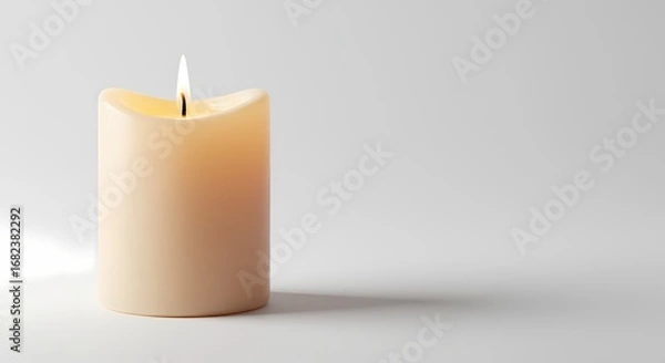 Obraz Serene Candlelight A Minimalist Composition