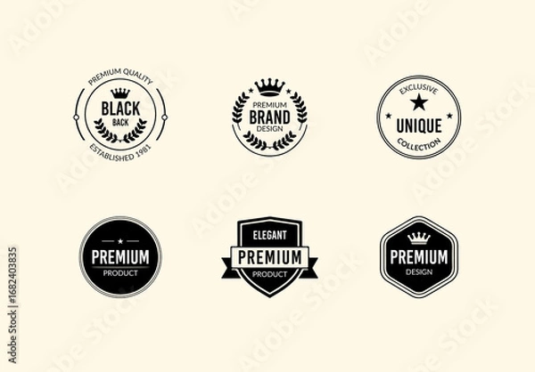 Fototapeta Badge Design Layout