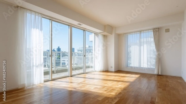 Obraz 明るく広々としたリビング