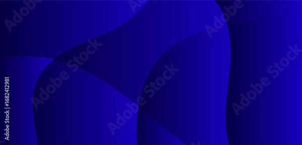 Fototapeta Deep blue abstract shapes