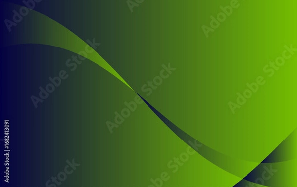 Fototapeta Gradient background with curved, dark-blue shapes