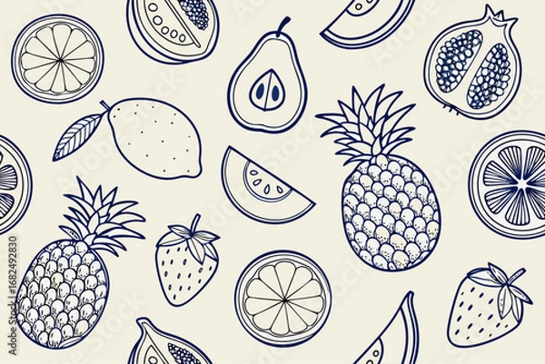 Fototapeta Hand Drawn Doodle Elements With Arrows Hearts And Crown