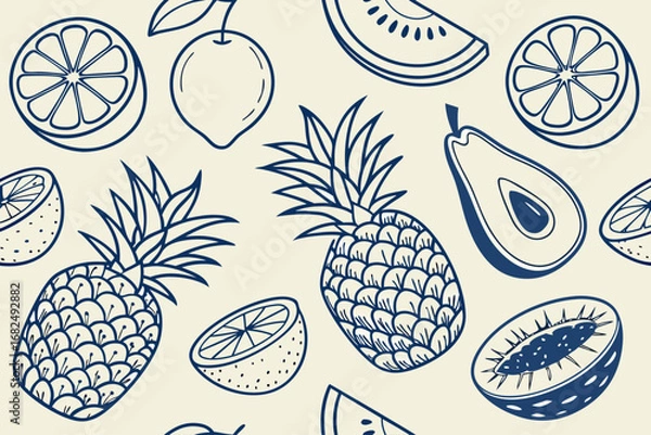 Fototapeta Doodle collection with question mark speech bubble