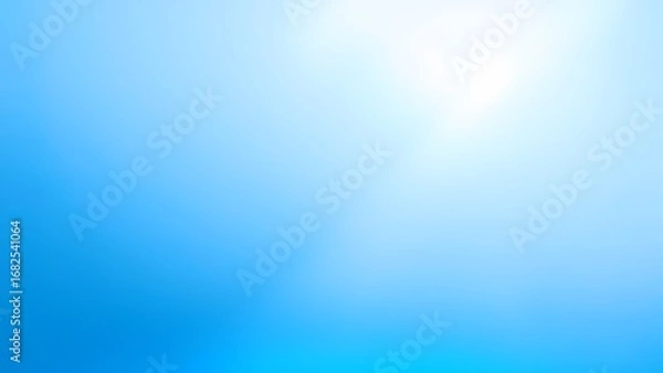 Fototapeta 清涼感あふれるスカイブルーの明るいグラデーション