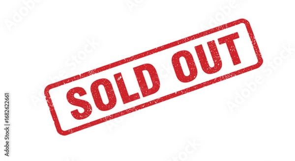 Obraz Red sold out vector stamp