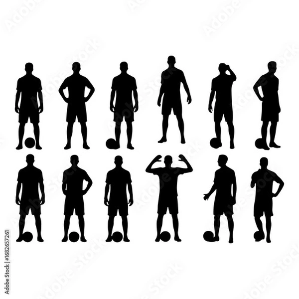 Fototapeta FOODBOLL PLAYER VECTOR ICON