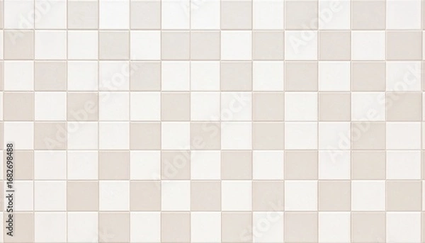 Fototapeta Minimalist marble wall and floor tiles in neutral tones