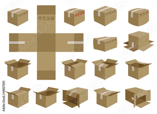 Obraz vector shipping box