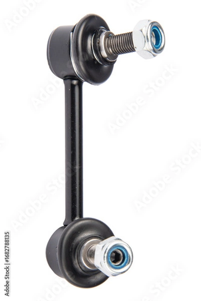 Fototapeta Auto suspension parts, stabilizer bar on a white background