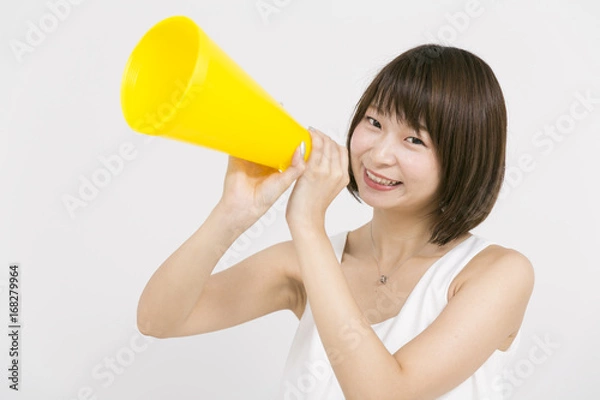 Fototapeta 応援する女性