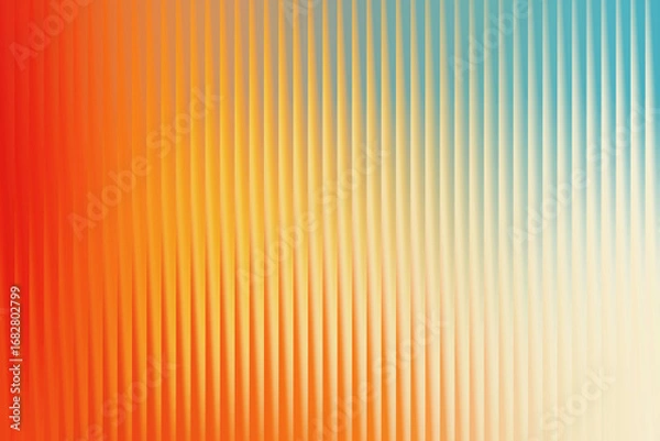 Fototapeta Abstract textured geometric background with warm color gradient flowing from red to orange yellow and blue