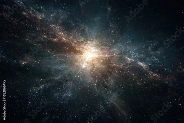 Fototapeta Cosmic nebula explosion