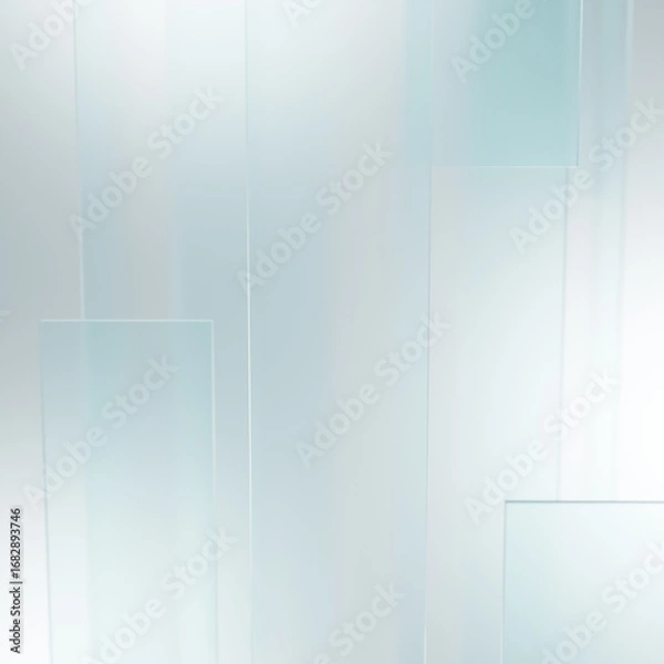 Fototapeta White Abstract background Scene, 3D Rendering, 3D illustration