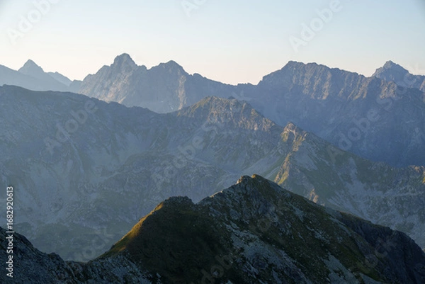 Fototapeta Mountain Range at Dawn