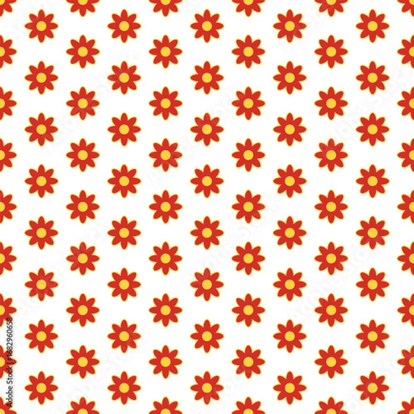 Fototapeta Abstract seamless floral pattern vector illustration