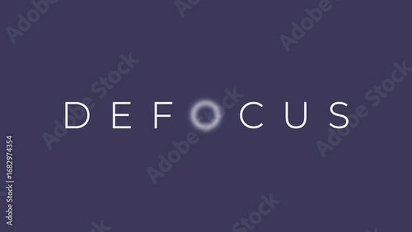 Obraz Defocus Text Animated In Randomize Characters Order