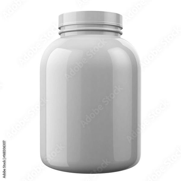 Obraz White Protien Bottle