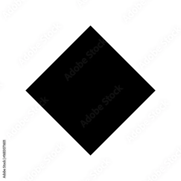 Obraz diamond shape black