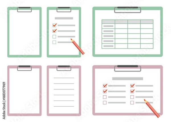 Fototapeta 色々なタイプの、バインダーのセット。余白を有効にお使いください。