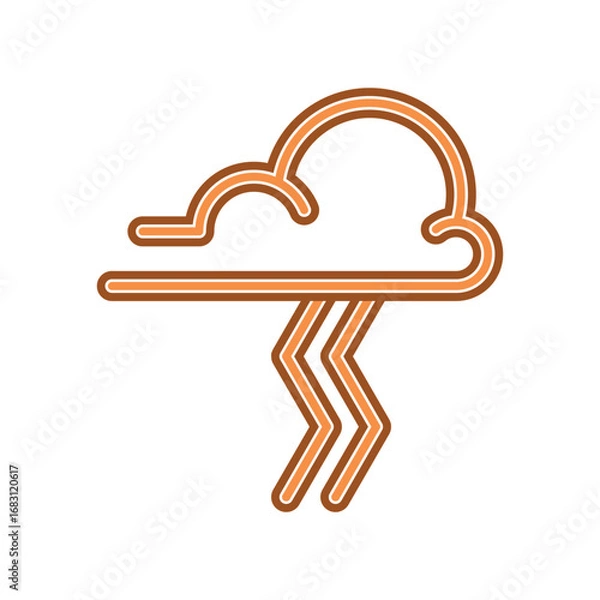 Obraz storm icon vector design template elegant style