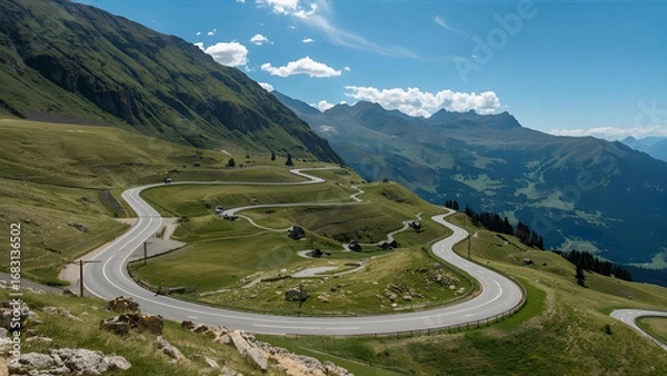 Obraz road in mountains