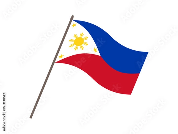 Fototapeta Philippine waving flag