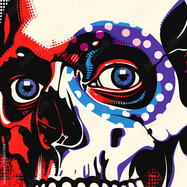 Obraz UNO TESCHIO POP ART 