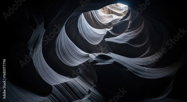 Fototapeta Antelope Canyon's Sculpted Walls: A Dance of Light and Shadow in