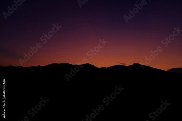 Obraz sunset in the mountains