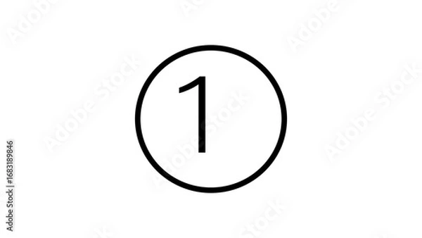 Fototapeta number 1 in circle VECTOR