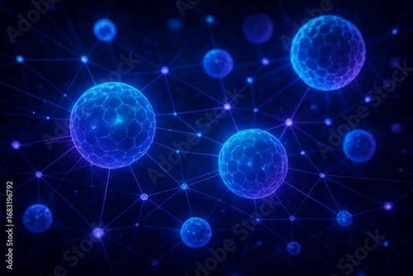 Obraz Fractal Network Spheres