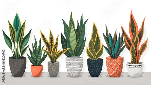 Obraz plants in pots