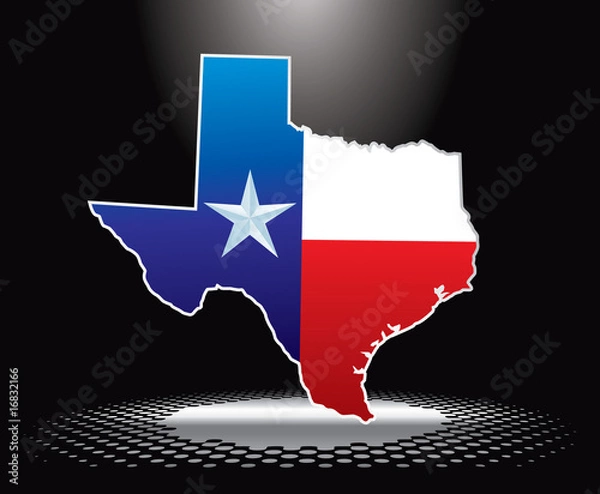 Obraz Texas icon under spotlight