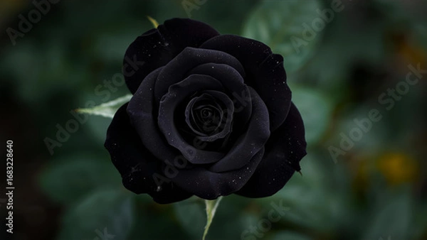 Obraz single black rose