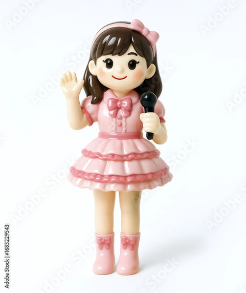 Fototapeta ステージ衣装を着た女性アイドル