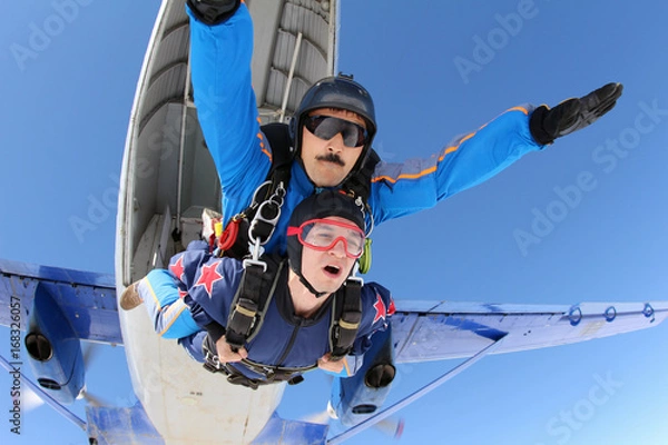 Obraz Tandem jump. Exit.