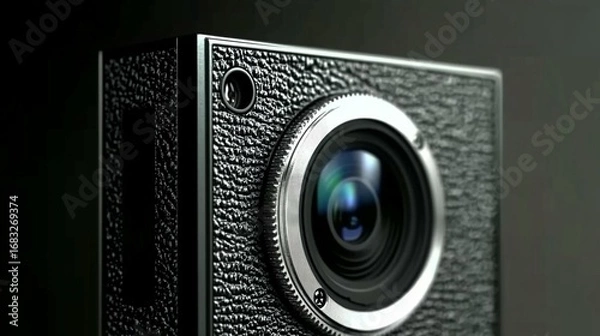 Obraz Compact Camera Lens Closeup