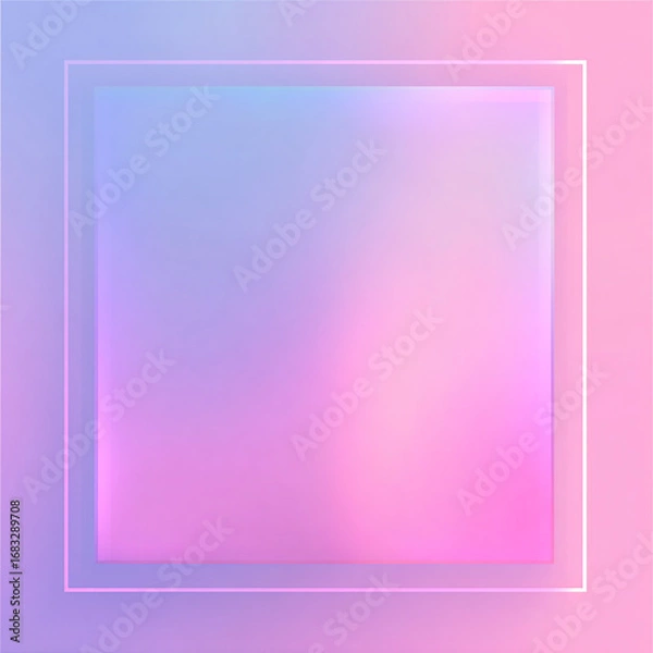 Fototapeta Soft blurred gradient in pastel pink and purple tones with clean central copy space, abstract glowing modern background for branding, websites, presentations, banners, advertising, and creative