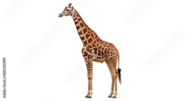 Obraz Isolated Giraffe Standing