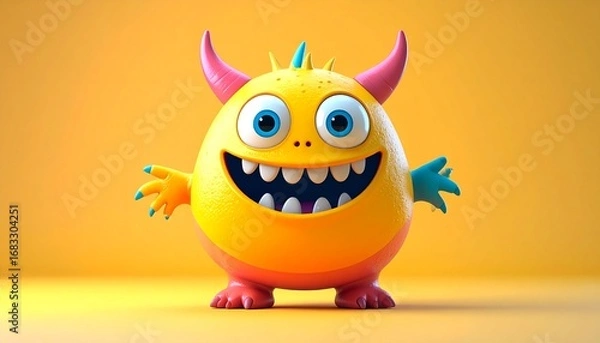 Obraz One-Horned Cheery Blob