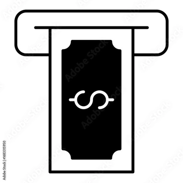 Fototapeta withdraw icon dualtone