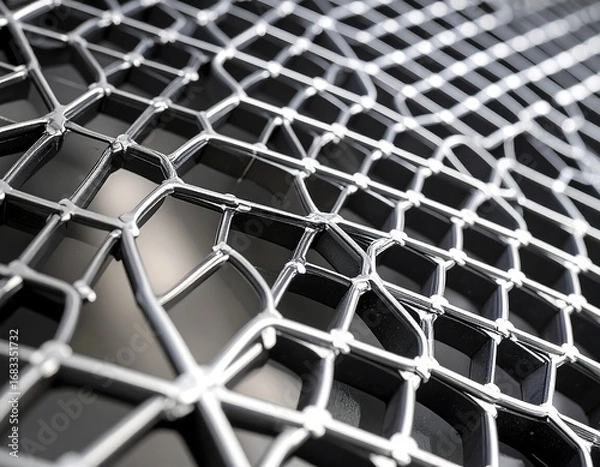 Fototapeta Abstract metal mesh pattern